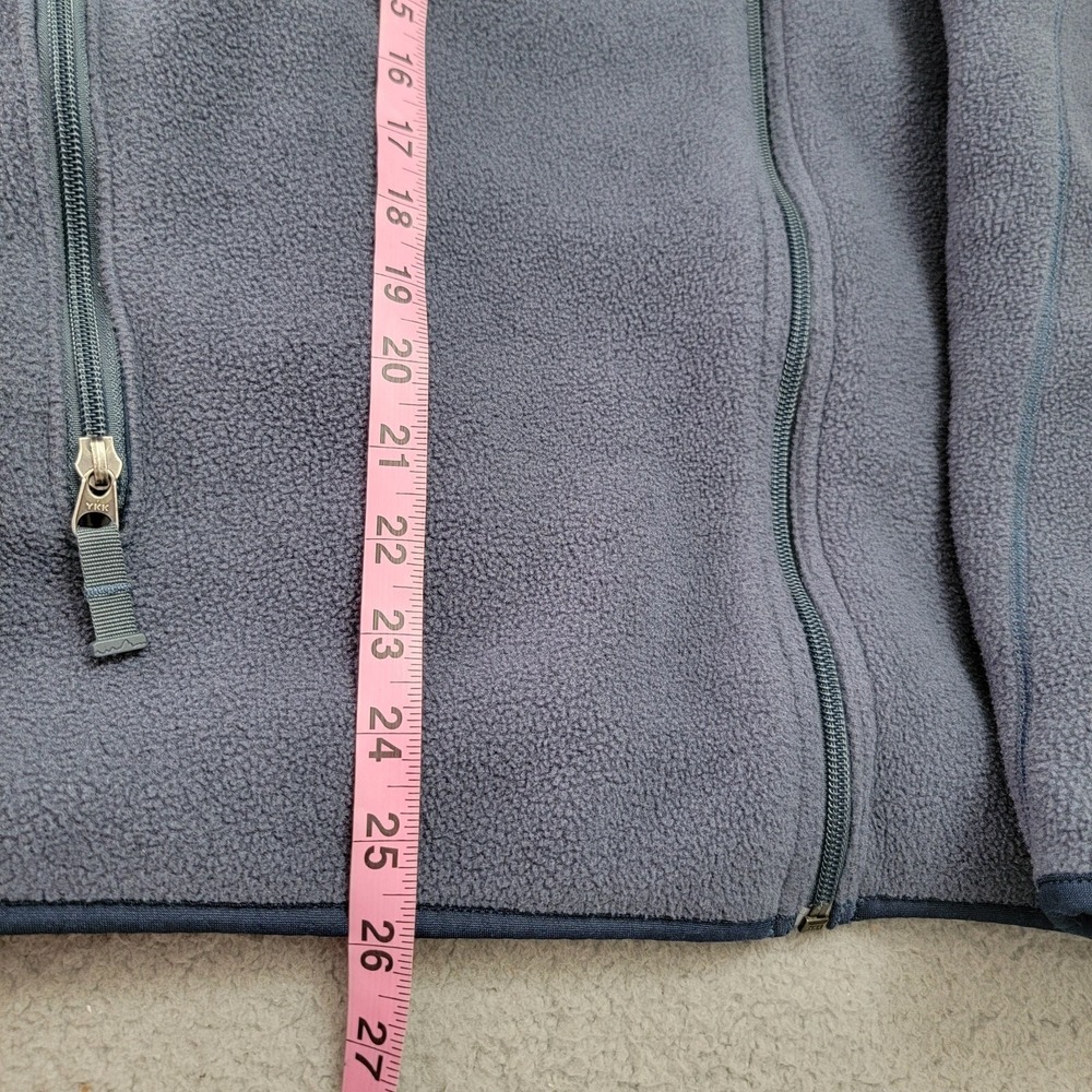 Patagonia Vest Mens Size XL Blue Synchilla Full Zip Fleece Pockets Embroidered - Picture 7 of 9